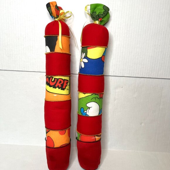 Handmade Fabric Boot Shapers Vintage Tie Dye Cartoon Patchwork Trees Inserts OS - Picture 7 of 12